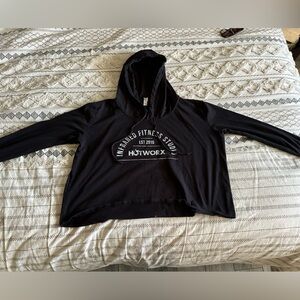HotWorx cropped long sleeve hoodie